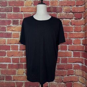 Men's Crisp Black T-Shirt Size XXL New NWT Casual Activewear‎